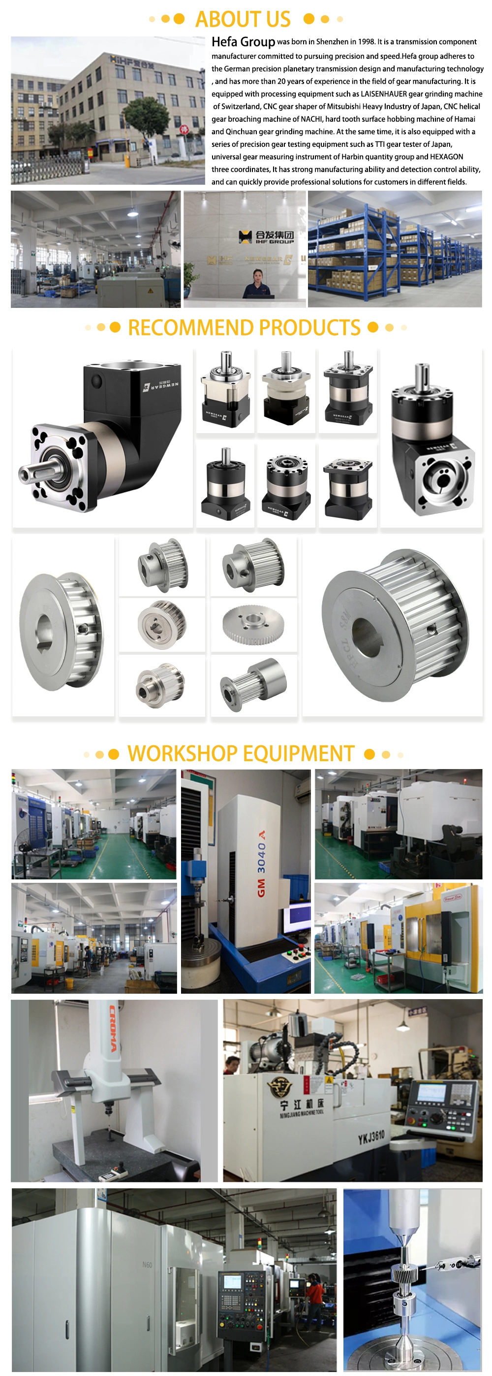 CNC Machine Helical Spur Gear Rack for Sliding Gate Motor